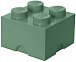 Úložný box LEGO 4 - army zelený