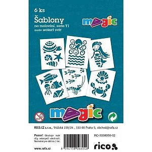 MAGIC papírové šablony na malování MOŘSKÝ SVĚT, 1.  vydání
