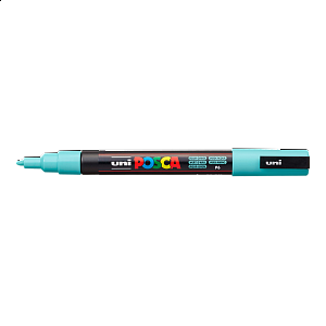 Posca akrylový popisovač PC-3M, 0,9 - 1,3 mm, azurová (s tenkým kulatým hrotem)