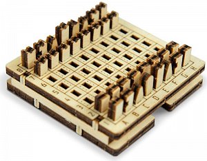 Wooden City Hra 3D mini Šachy