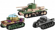 COBI 2740 3 tanky: Panzer I, Valentine IX, Renault R, 1:35, The Tank Museum, Les Blindes in Saumur, DPM, 620 k