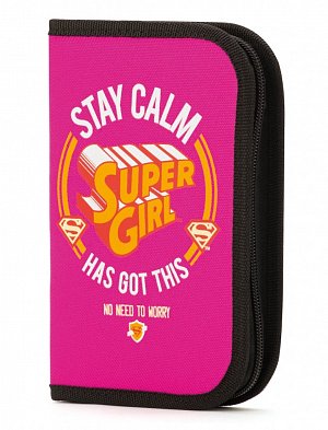 Supergirl/STAY CALM - Školní penál