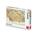 Mapa České republiky: puzzle 500 dílků
