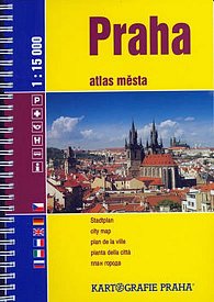 Aktuální atlas Prahy 1:15 000N
