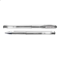 UNI SIGNO gelový roller UM-120NM, 0,8 mm, metalicky stříbrný - 12ks