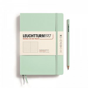 Leuchtturm1917 Zápisník Mint Green Medium A5 tečkovaný