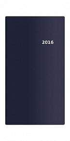 Diář 2016 - Torino čtrnáctidenní kapesní PVC - modrá