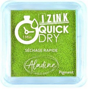 Razítkovací polštářek IZINK Quick Dry rychleschnoucí - olivově zelený