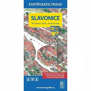 Slavonice - Historické centrum/Kreslený plán města