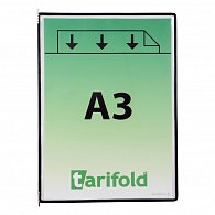 djois závěsný rámeček s kapsou, A3, otevřený shora, černý, 10 ks