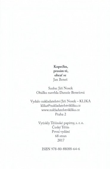 Náhled Kopečku, prosím tě, obrať se
