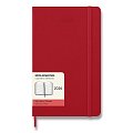 Diář Moleskine 2026 - tvrdé desky, L, denní, červený