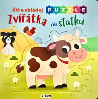 Čti a Skládej Puzzle Zvířátka na statku