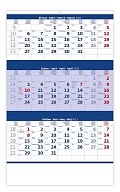 Tříměsíční modrý 2023 - nástěnný kalendář