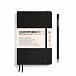 Leuchtturm1917 Zápisník Black Softcover B6+ linkovaný