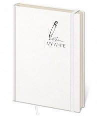 Zápisník My White - tečkovaný L