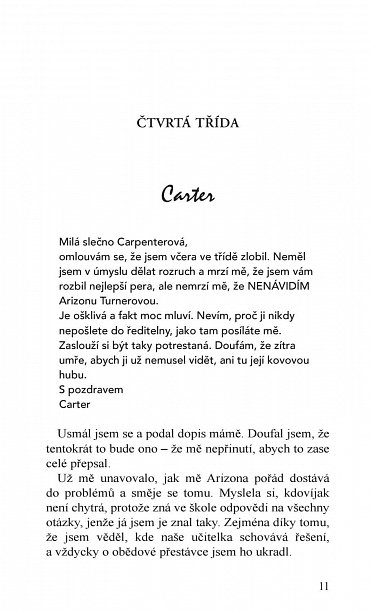 Náhled S pozdravem, Carter