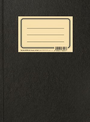 BOBO šitý poznámkový blok Retro A5, čtverečkovaný