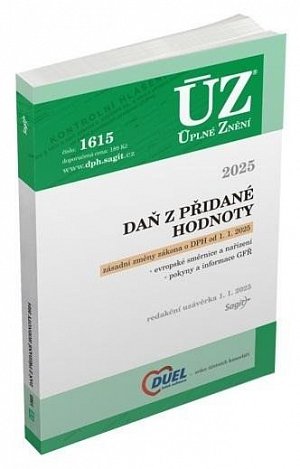 ÚZ 1615 Daň z přidané hodnoty, 2025