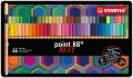 STABILO Pen 68 Arty Sada v kovovém pouzdru 66 ks