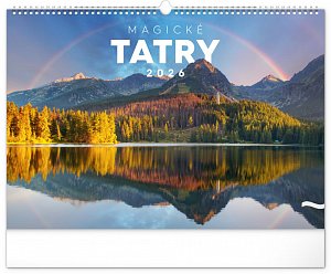 NOTIQUE Nástenný kalendár Magické Tatry 2026, 48 x 33 cm