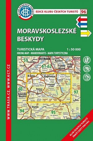 KČT 96 Moravskoslezské Beskydy 1:50T Turistická mapa