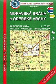 KČT 60 - Moravská brána, Oderské vrchy/turistická mapa