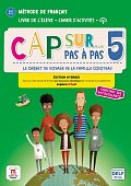 Cap Sur 5 pas a pas (A2.1-A2.2) - Édition hybride Livre de l´éleve/Cahier d´exercices + Espacevirtuel (12 mois)
