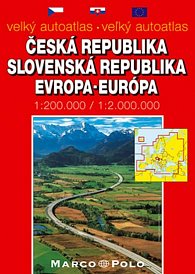 Velký autoatlas- ČR, SR,Evropa