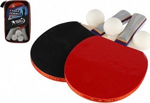 Sada stolní tenis ping pong 2ks pálky + 3 míčky v pouzdru