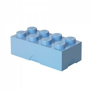 Svačinový box LEGO - světle modrý