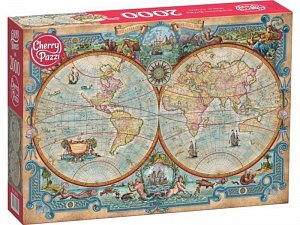 CherryPazzi Puzzle -  Mapa světa 2000 dílkú