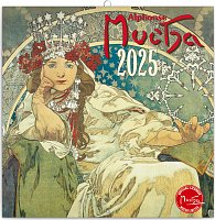 Kalendář 2025 poznámkový: Alfons Mucha, 30 × 30 cm, 1.  vydání