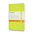 Zápisník Moleskine - měkké desky, S, linkovaný - limetka