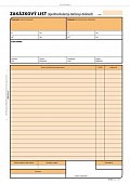 Zakázkový list, A4, 100 listů, NCR