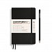 Leuchtturm1917 Zápisník Black Softcover B6+ tečkovaný