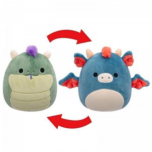 Squishmallows 2v1 Bazilišek Magtus a Drak Carin 13 cm