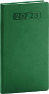 Diář 2023: Aprint - zelený, kapesní, 9 × 15,5 cm