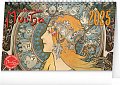 NOTIQUE Stolní kalendář Alfons Mucha 2025, 23,1 x 14,5 cm