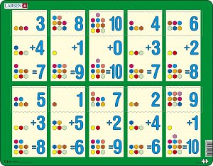 Puzzle MAXI - Sčítání do 10 I. /10 dílků