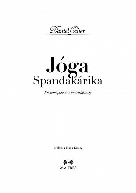 Náhled Jóga Spandakárika - Původní posvátné tantrické texty