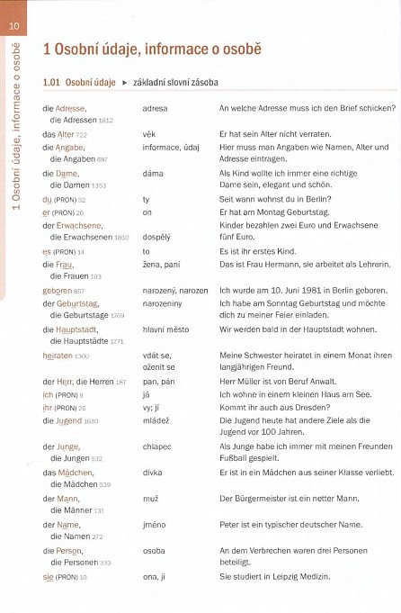 Náhled Němčina 4000 slovíček podle témat - základní a rozšiřující slovní zásoba