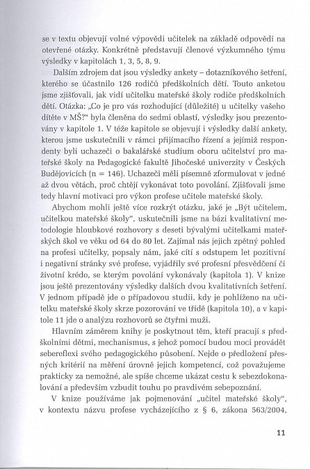 Náhled Osobnost předškolního pedagoga - Seberozvoj, sociální kompetence a jejich rozvíjení