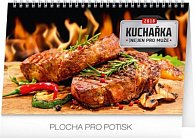 Kalendář stolní 2018 - Kuchařka (ne)jen pro muže, 23,1 x 14,5 cm