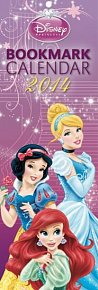 Kalendář 2014 - W. Disney Princezny kalendář s 12 záložkami do knihy