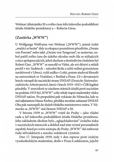 Náhled Pravá ruka K. H. Franka - SS-Standartenführer Robert Gies v protektorátu