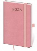 Kapesní diář 2026 Print Pop růžový