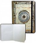 Zápisník s gumičkou 178x126 mm světle zelený se zlatým ornamentem F