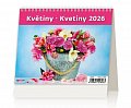 Kalendář stolní 2026 -  MiniMax Květiny/Kvetiny