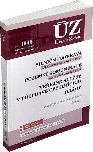 ÚZ 1648 Silniční doprava, Pozemní komunikace, Veřejné služby v přepravě cestujících, Dráhy